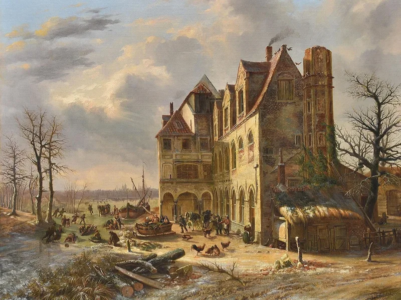 1815-Louis Schepens - La locanda dell'antica abbazia, 1861